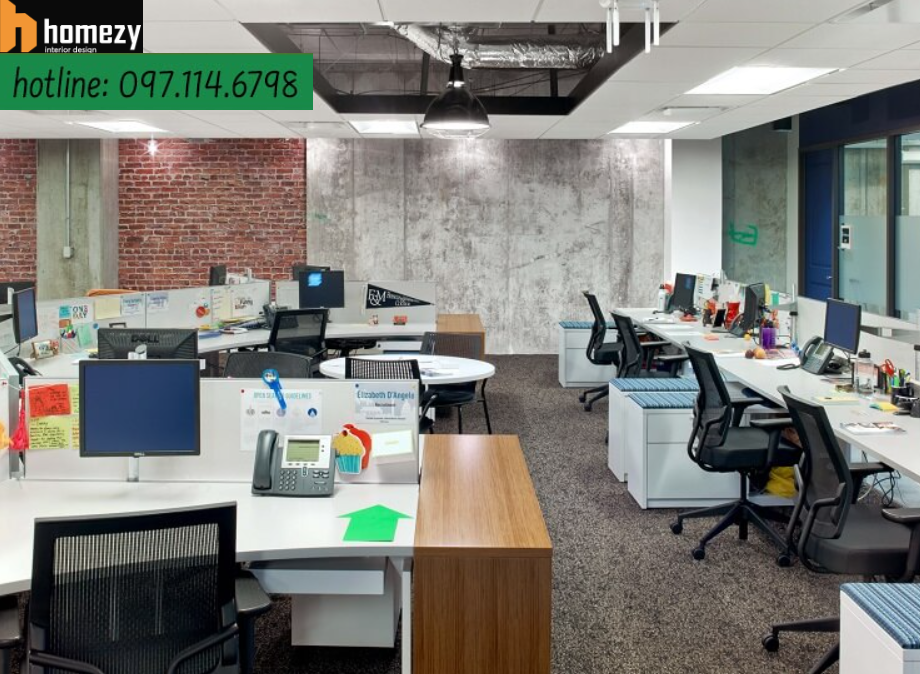 Thiết kế nội thất văn phòng tại quận Gò Vấp hiện đại và sang trọng